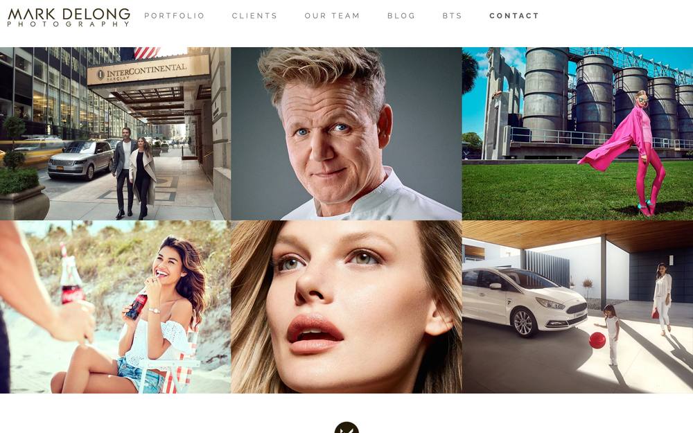 Mark DeLong Photography website preview