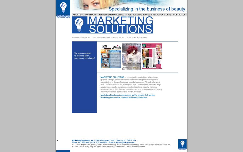 Marketing Solutions website preview