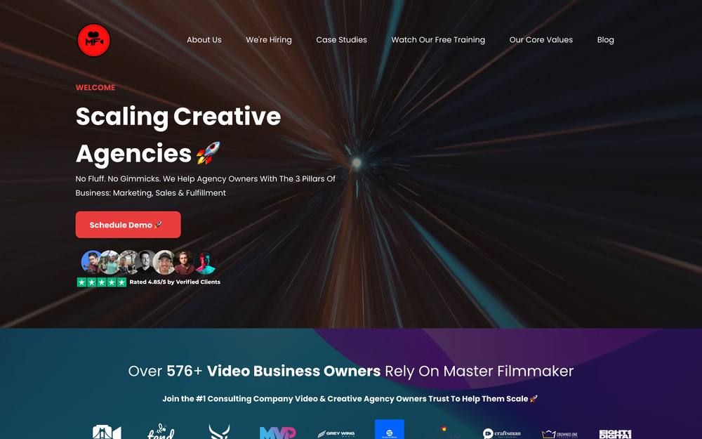 Master Filmmaker website preview