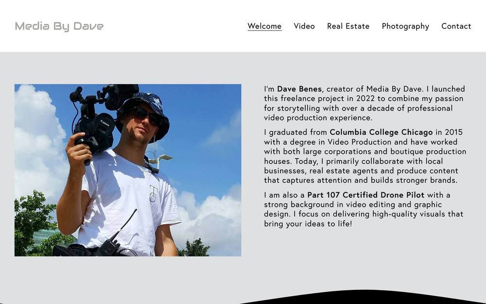 Media By Dave website preview