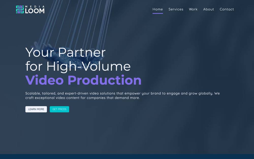 Media Loom website preview