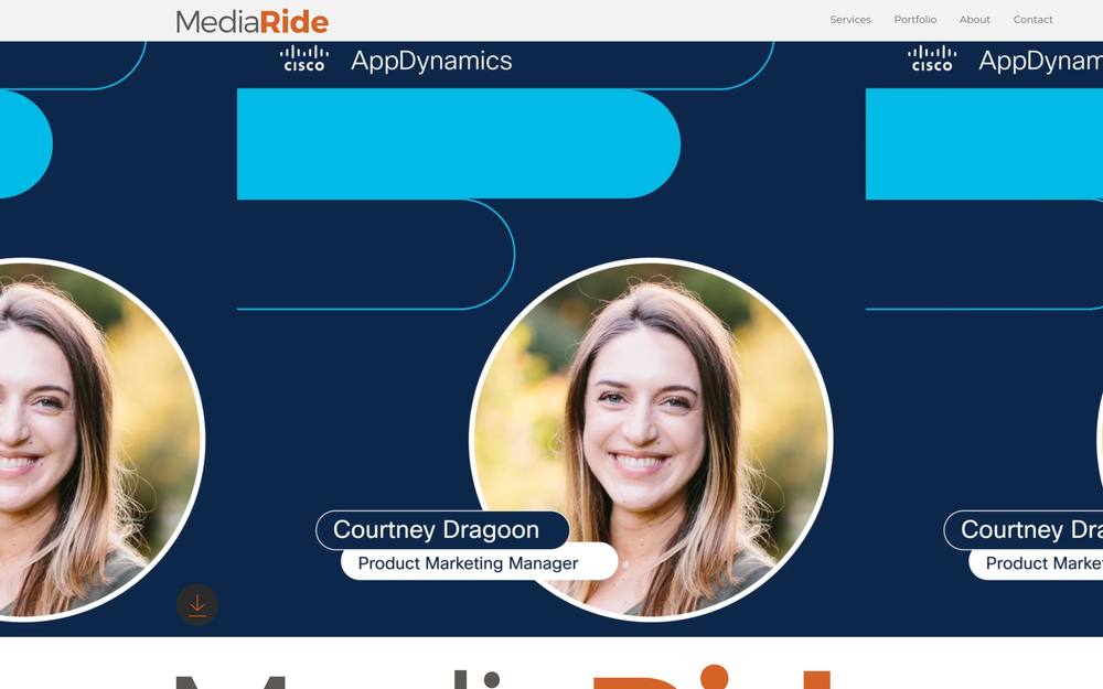 MediaRide website preview