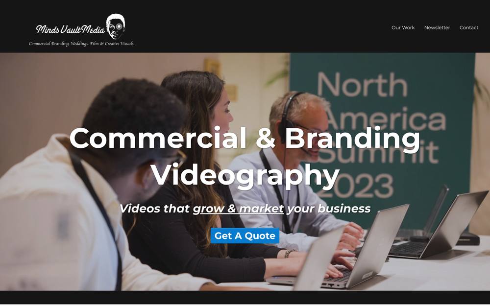 MindsVaultMedia website preview
