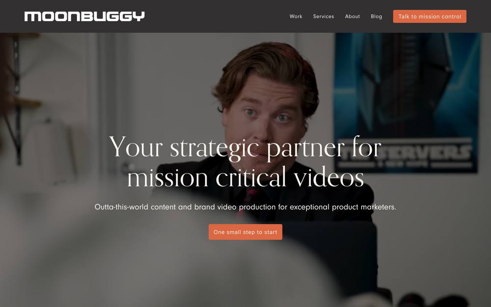 Moonbuggy Video Agency website preview