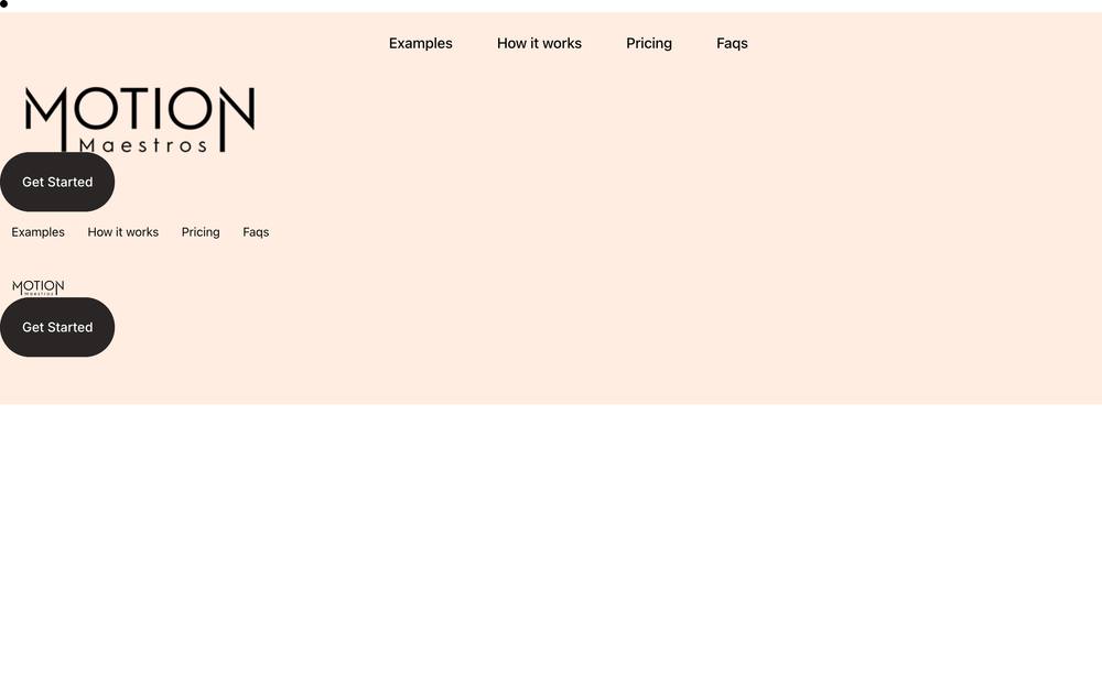 Motion Maestros website preview
