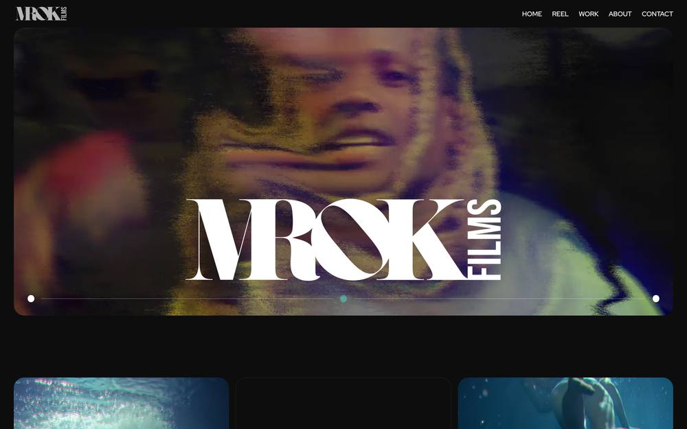 Mrok Films website preview