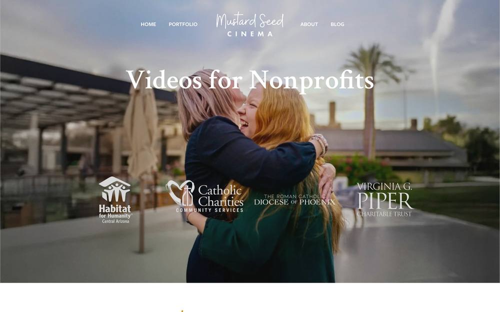 Mustard Seed Cinema website preview