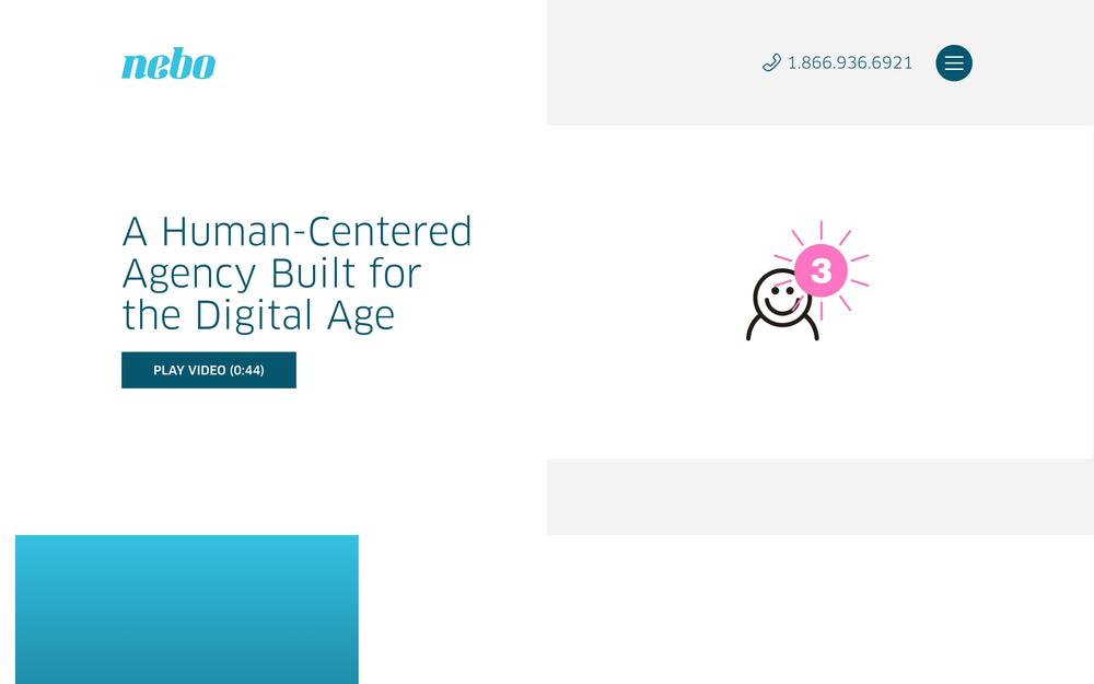 Nebo Agency website preview