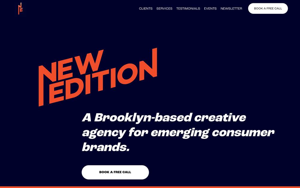 New Edition website preview