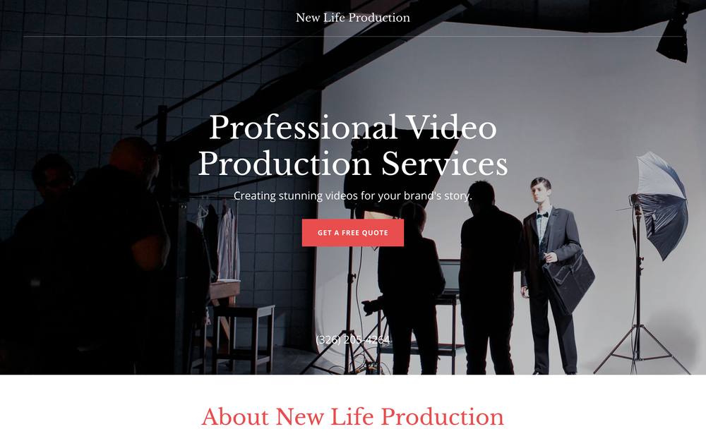 New Life Media Marketing & Productions website preview