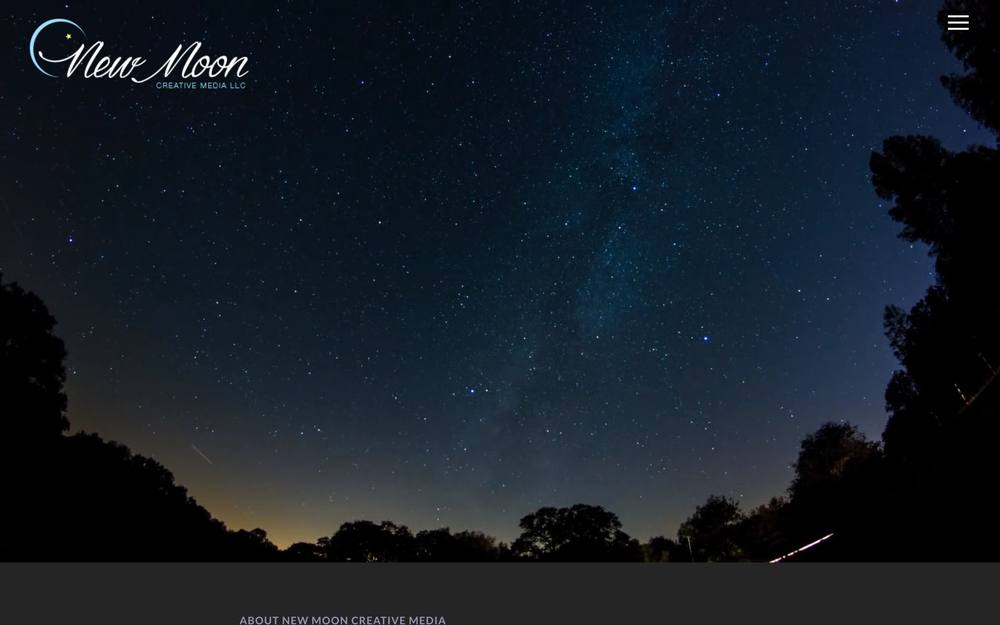 New Moon Creative Media, LLC website preview