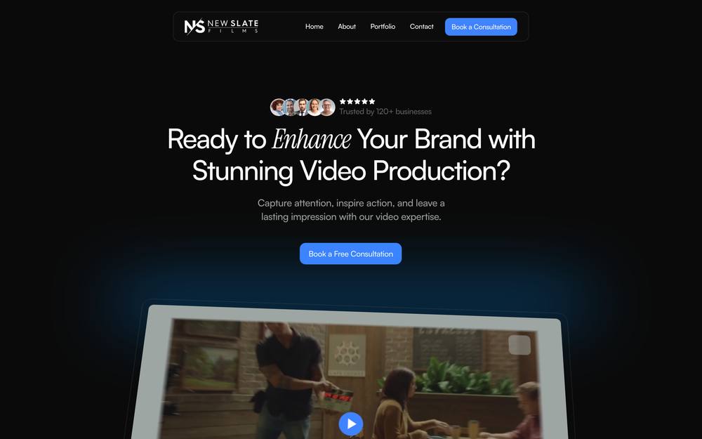 New Slate Films website preview