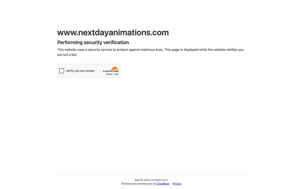 Next Day Animations website preview