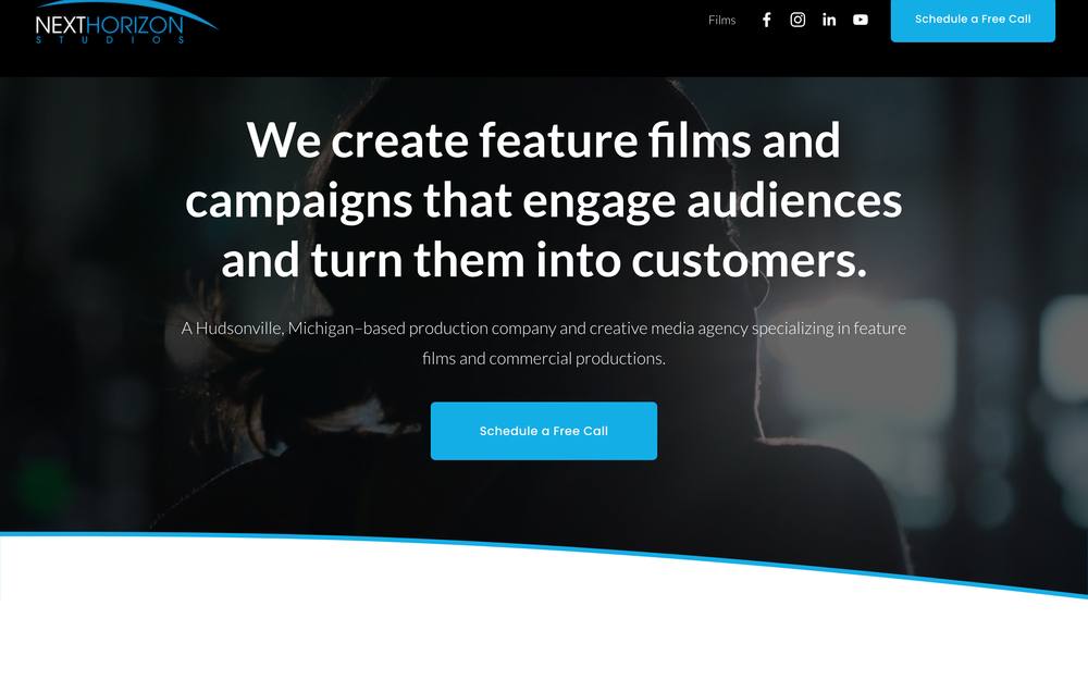 Next Horizon Studios website preview