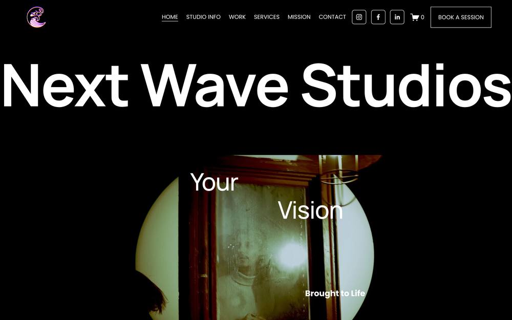 Next Wave Studios website preview