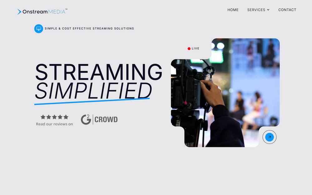 Onstream Media website preview