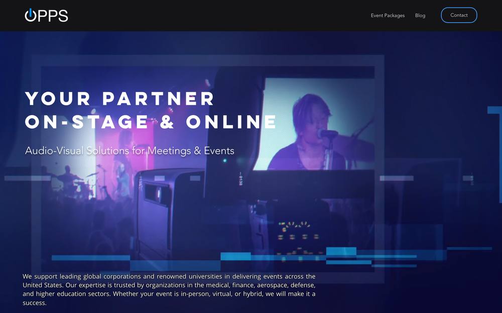 OPPS | On-Point Presentation Services website preview
