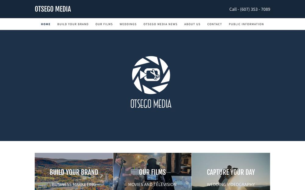 Otsego Media & Video Production Services website preview