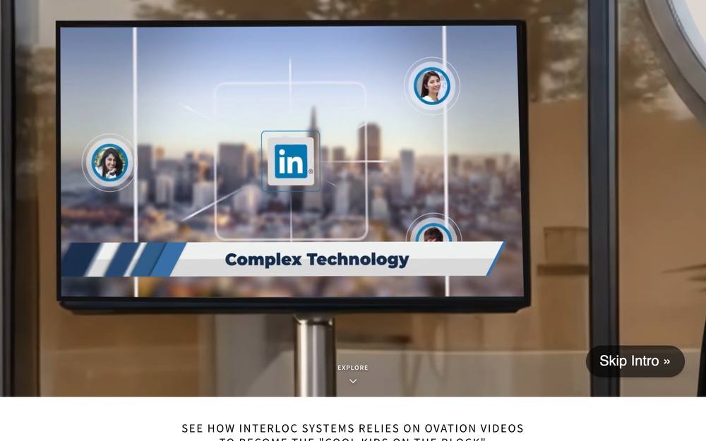 Ovation Solutions website preview