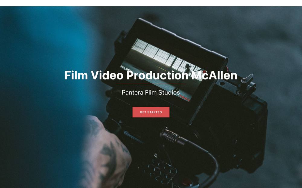 Pantera Film Studios website preview