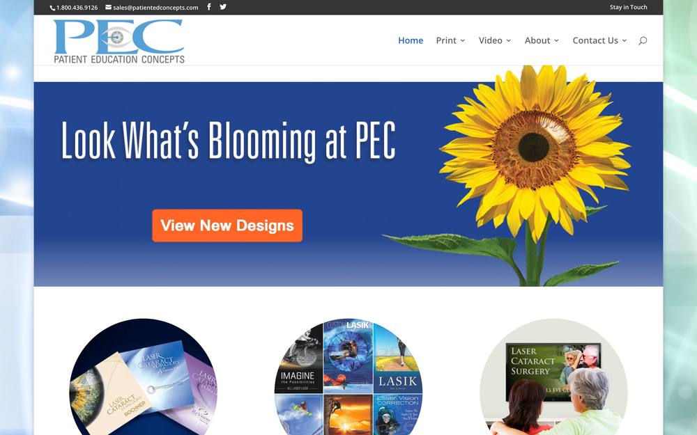 Patient Education Concepts website preview