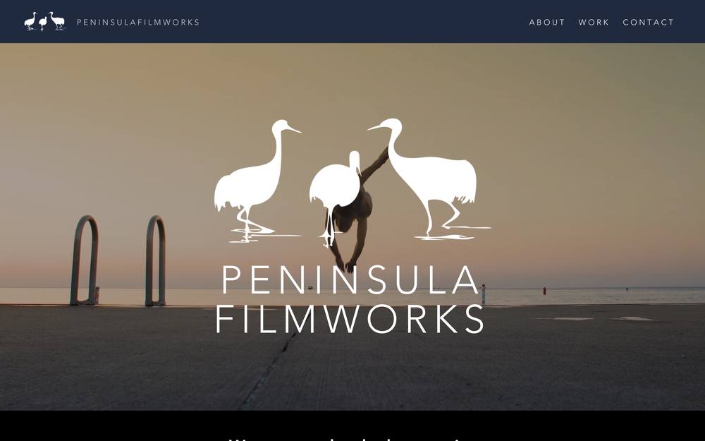 Peninsula Filmworks website preview