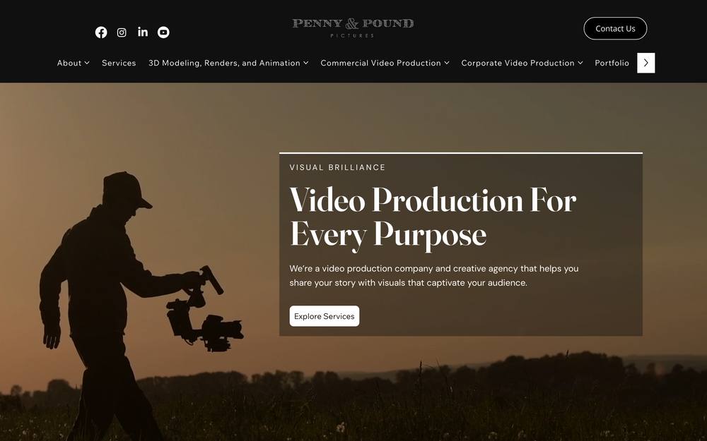 Penny & Pound Pictures website preview