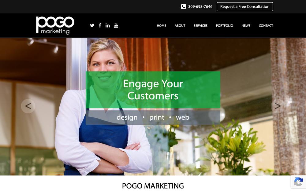 Peoria Marketing website preview