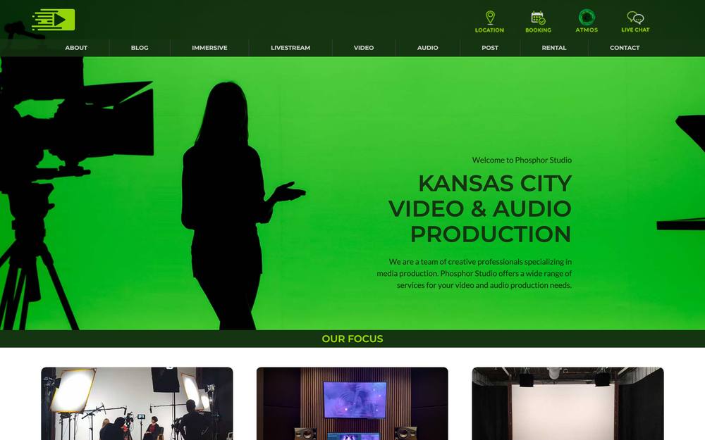 Phosphor Studio website preview