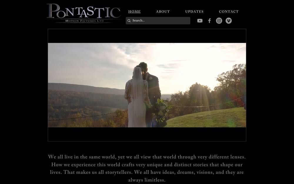 Pontastic Motion Pictures LTD. website preview