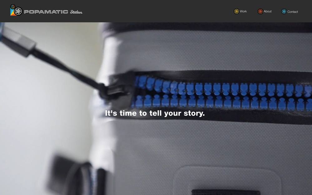 Popamatic Studios website preview