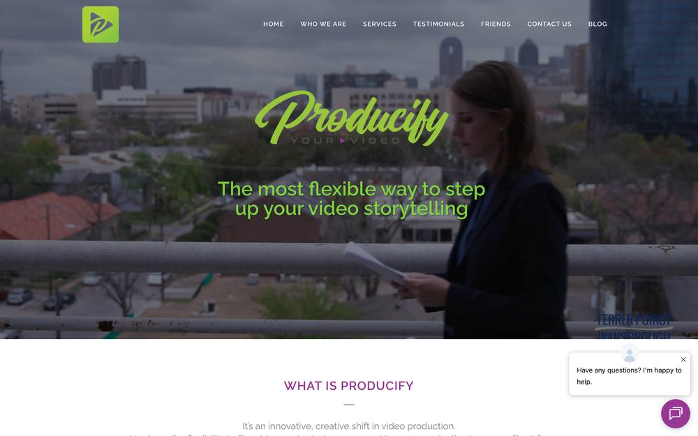 Producify website preview