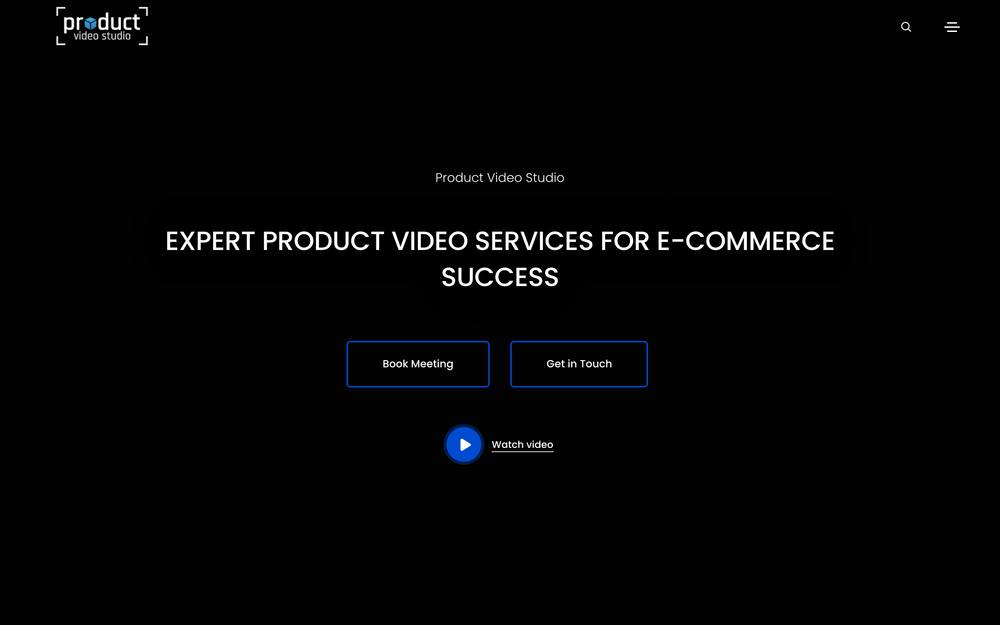 Product Video Studio website preview