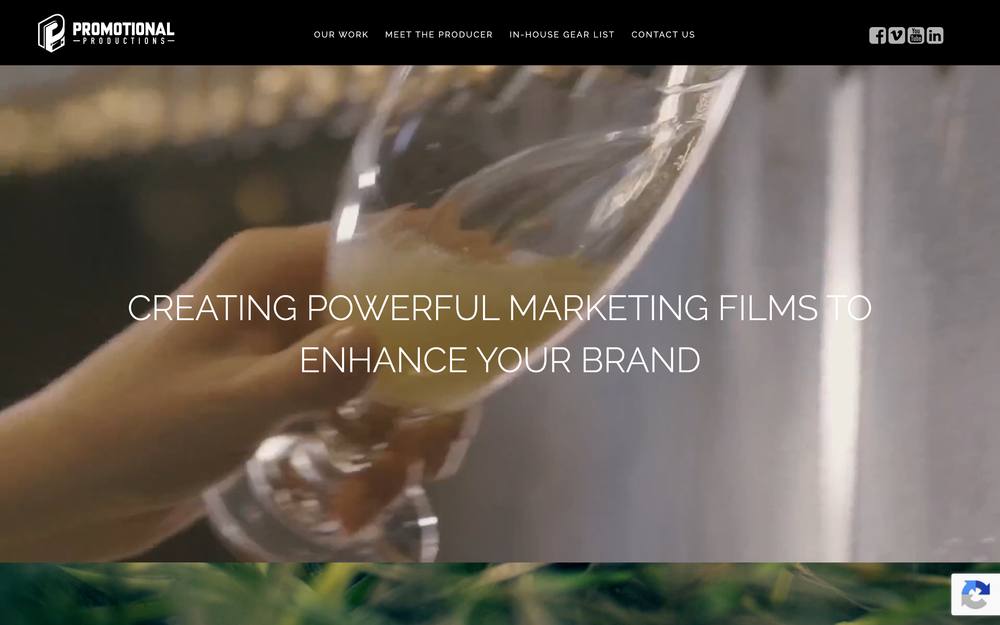 Promotional Productions website preview