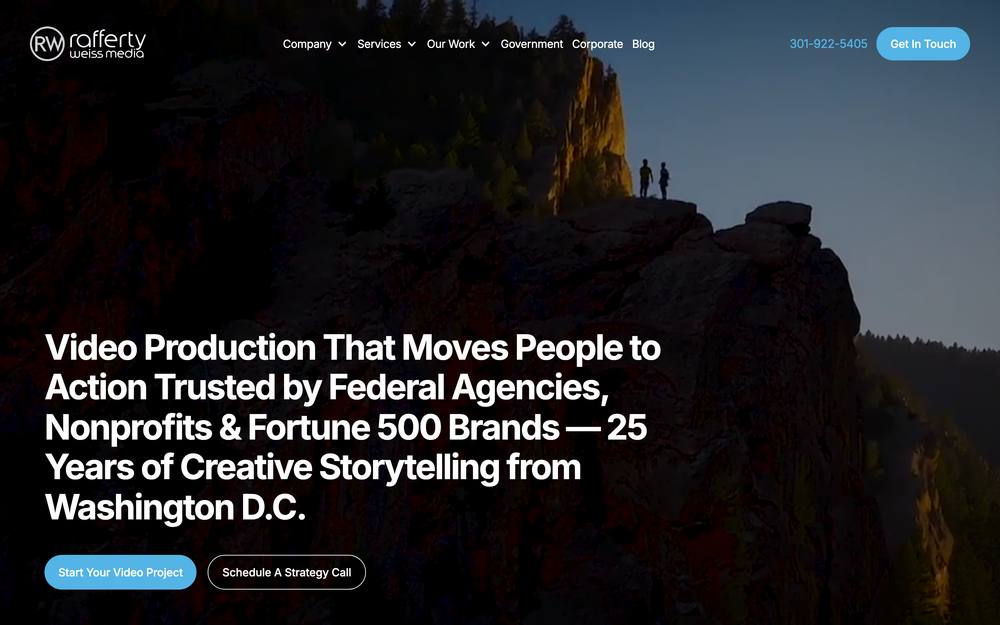 RaffertyWeiss Media website preview