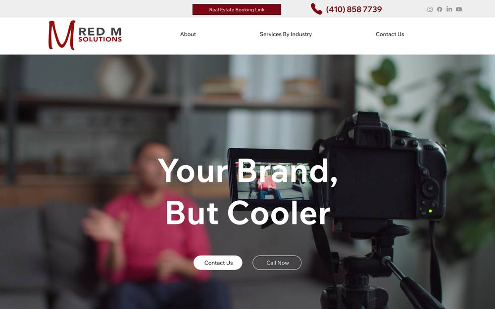 RED M Solutions website preview