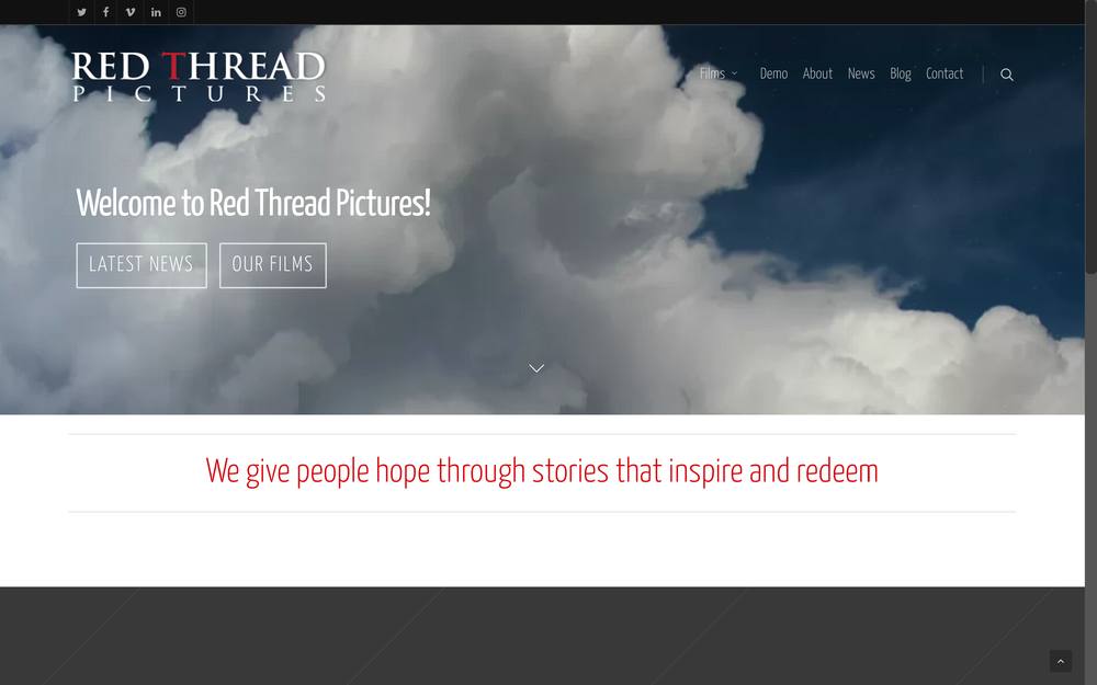 Red Thread Pictures website preview