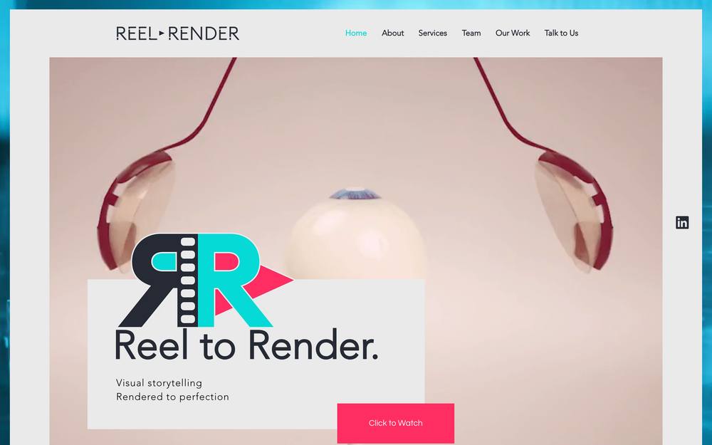 Reel to Render website preview