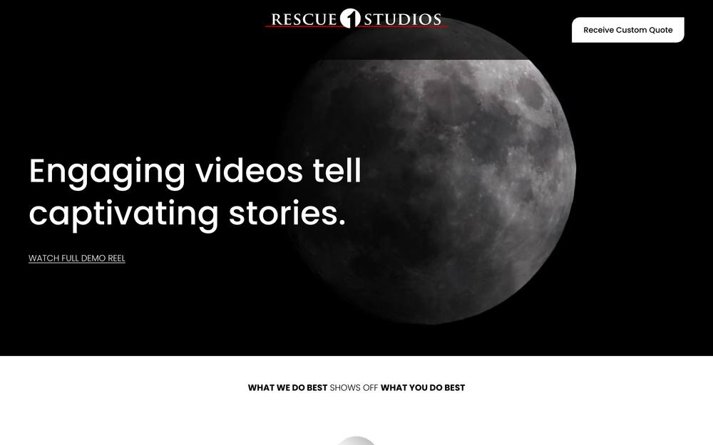 Rescue 1 Studios website preview
