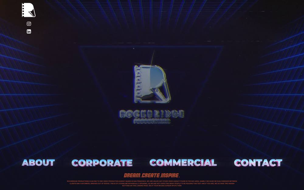 RockBridge Productions website preview