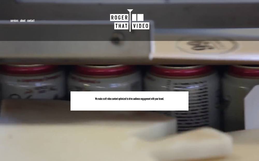 Roger That Video website preview