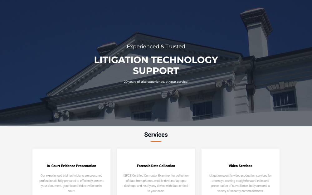 Rosen Litigation Technology Consulting, Inc website preview