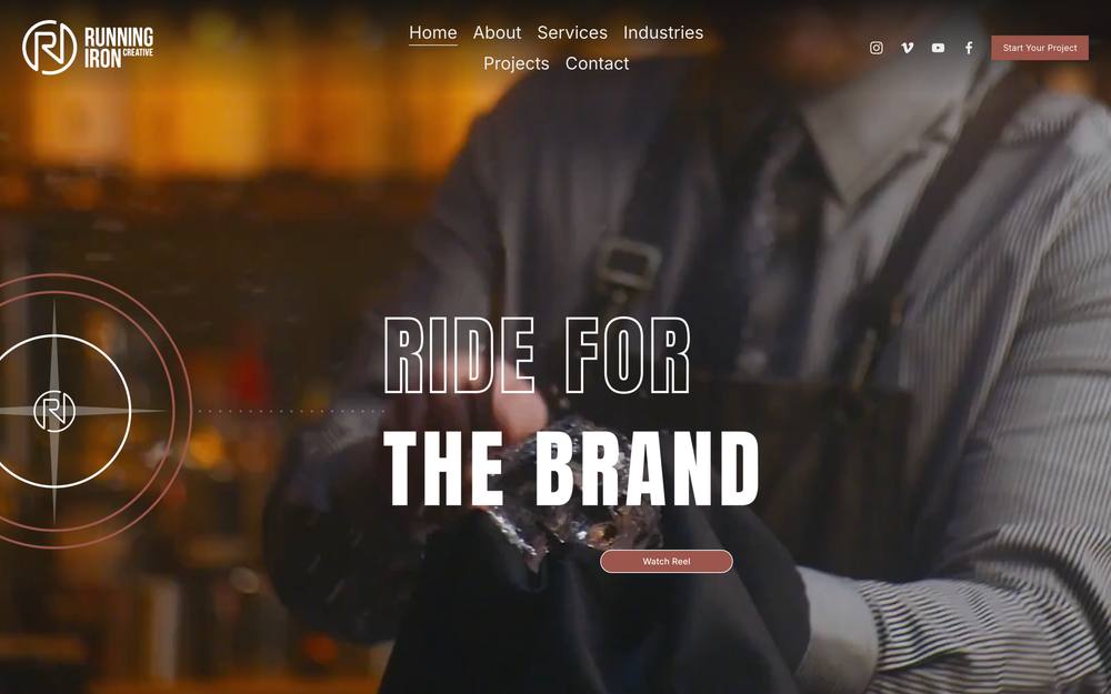 Running Iron Creative website preview