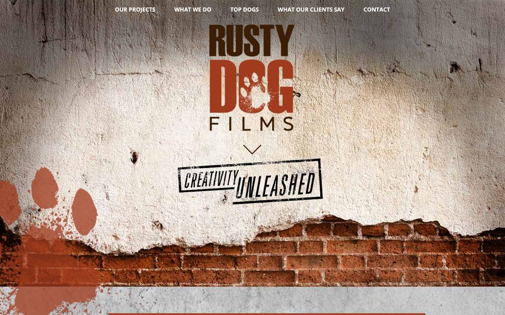 Rusty Dog Films, Inc. website preview
