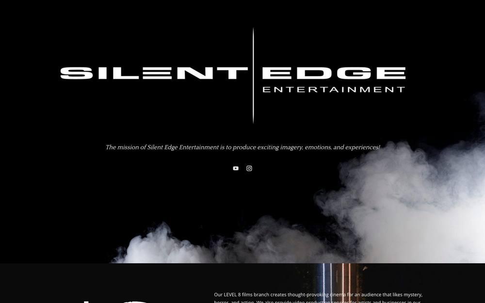 Silent Edge Entertainment website preview