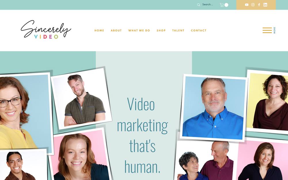 Sincerely Video website preview