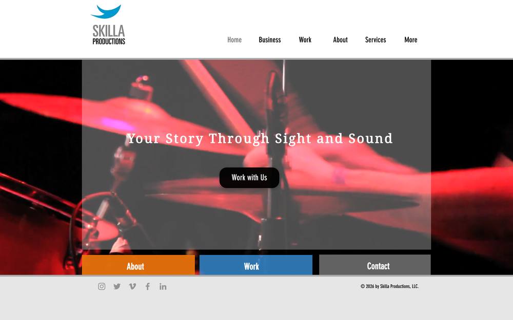 Skilla Productions website preview