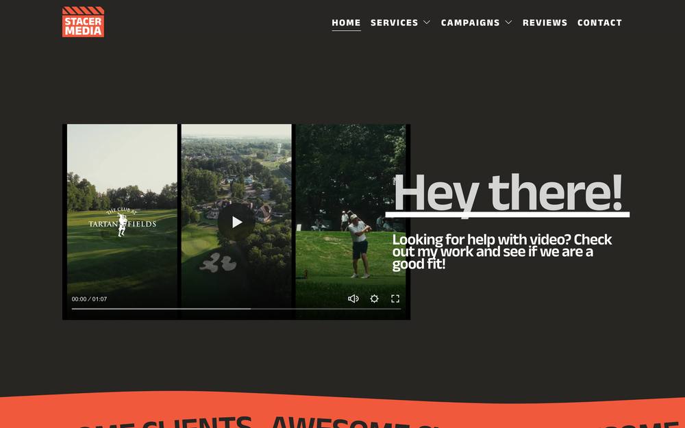 Stacer Media website preview