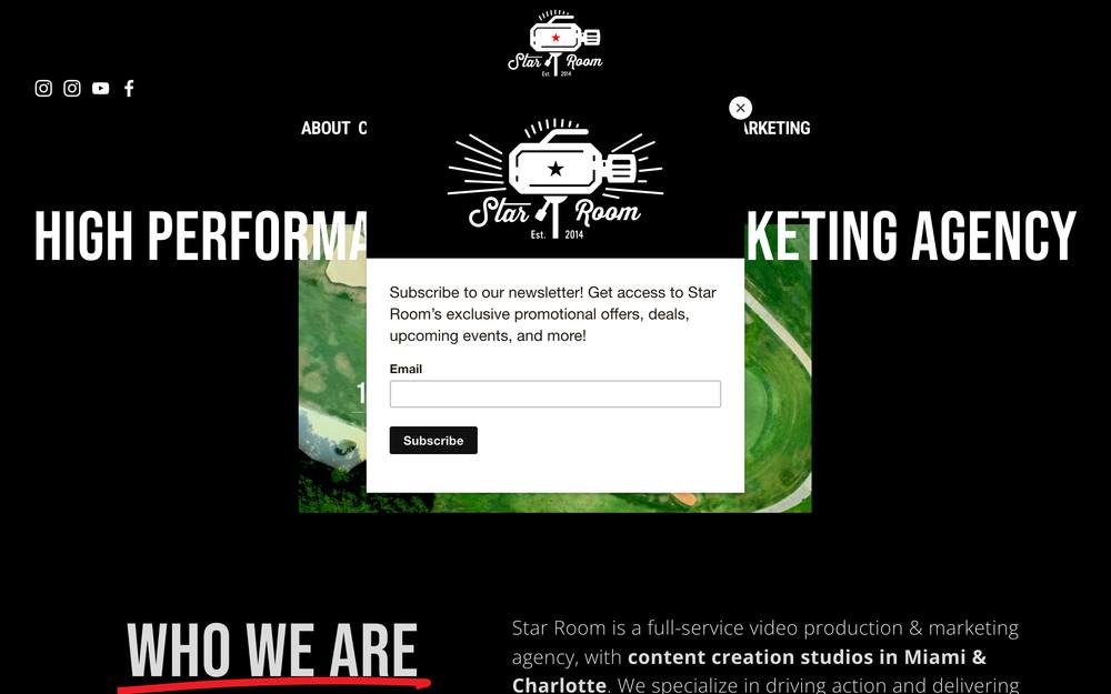 Star Room website preview