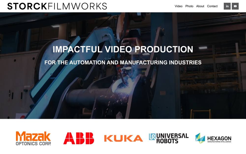 Storck Filmworks website preview